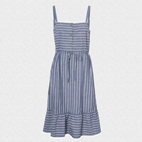 NWT Vero Moda Chambray Dress with Adjustable Shoulder Straps Size 20